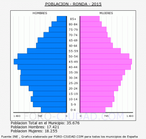 Imag 11: Pirámide poblacional 2015. Fuente: foro-ciudad